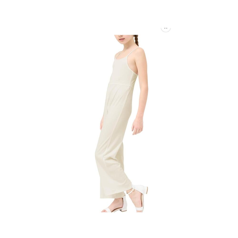 Girls Casual l Sleeveless Stretchy Wide Leg Pants, Jumpsuit Rompers Medium